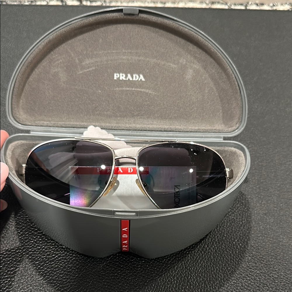 Prada Linea Rossa Ops Aviator Sunglasses